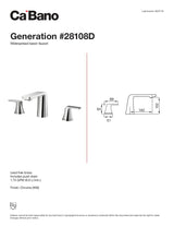 Widespread basin faucet