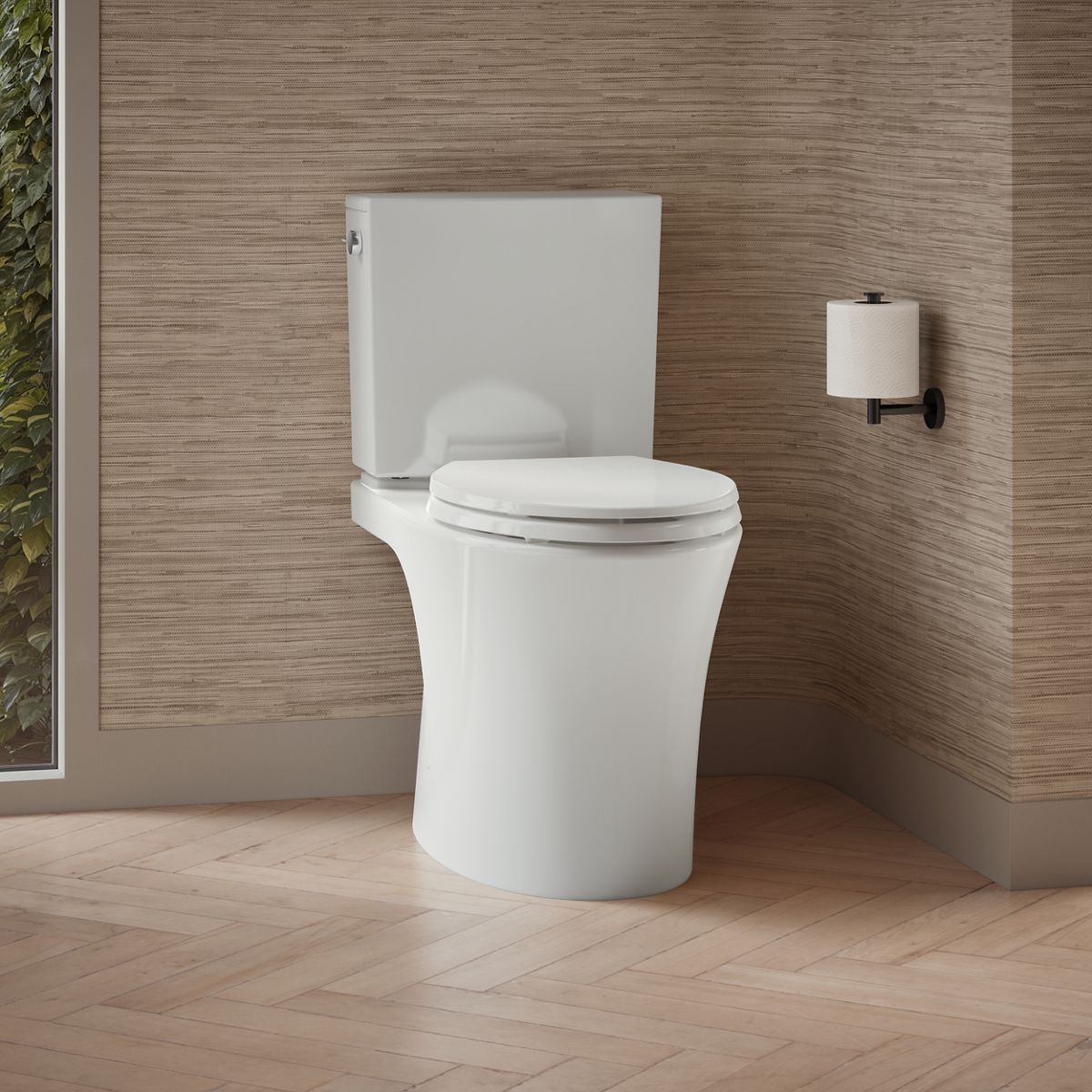 Veil® Elongated toilet bowl with skirted trapway