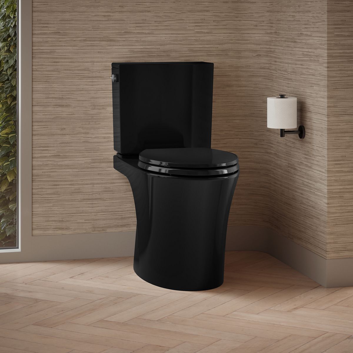 Veil® Elongated toilet bowl with skirted trapway