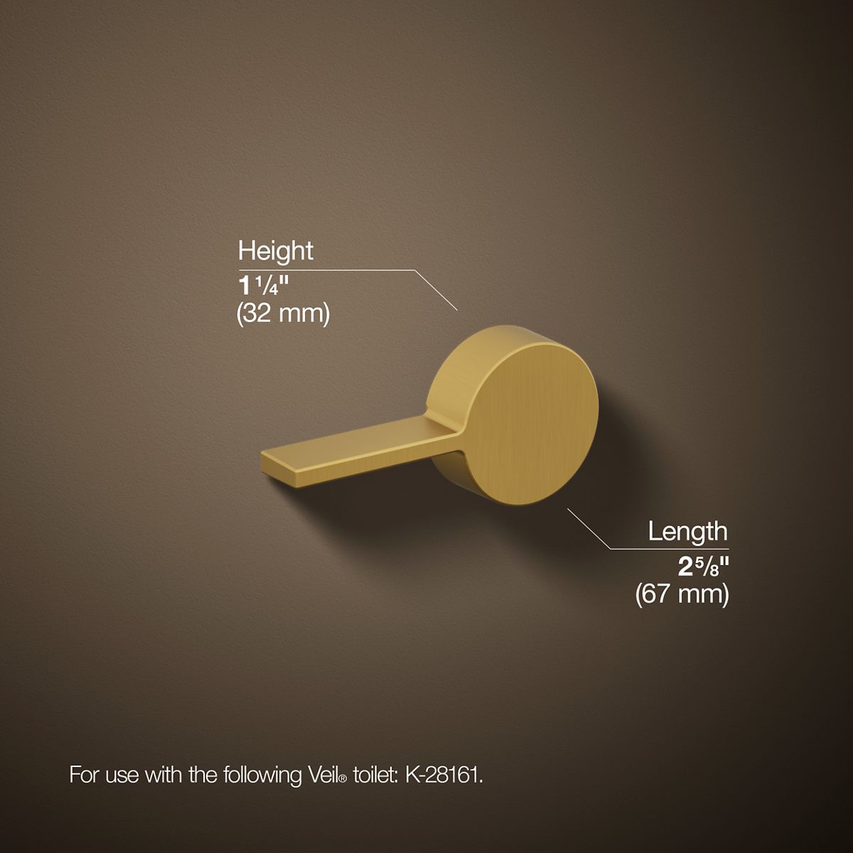 Veil® Left-hand trip lever