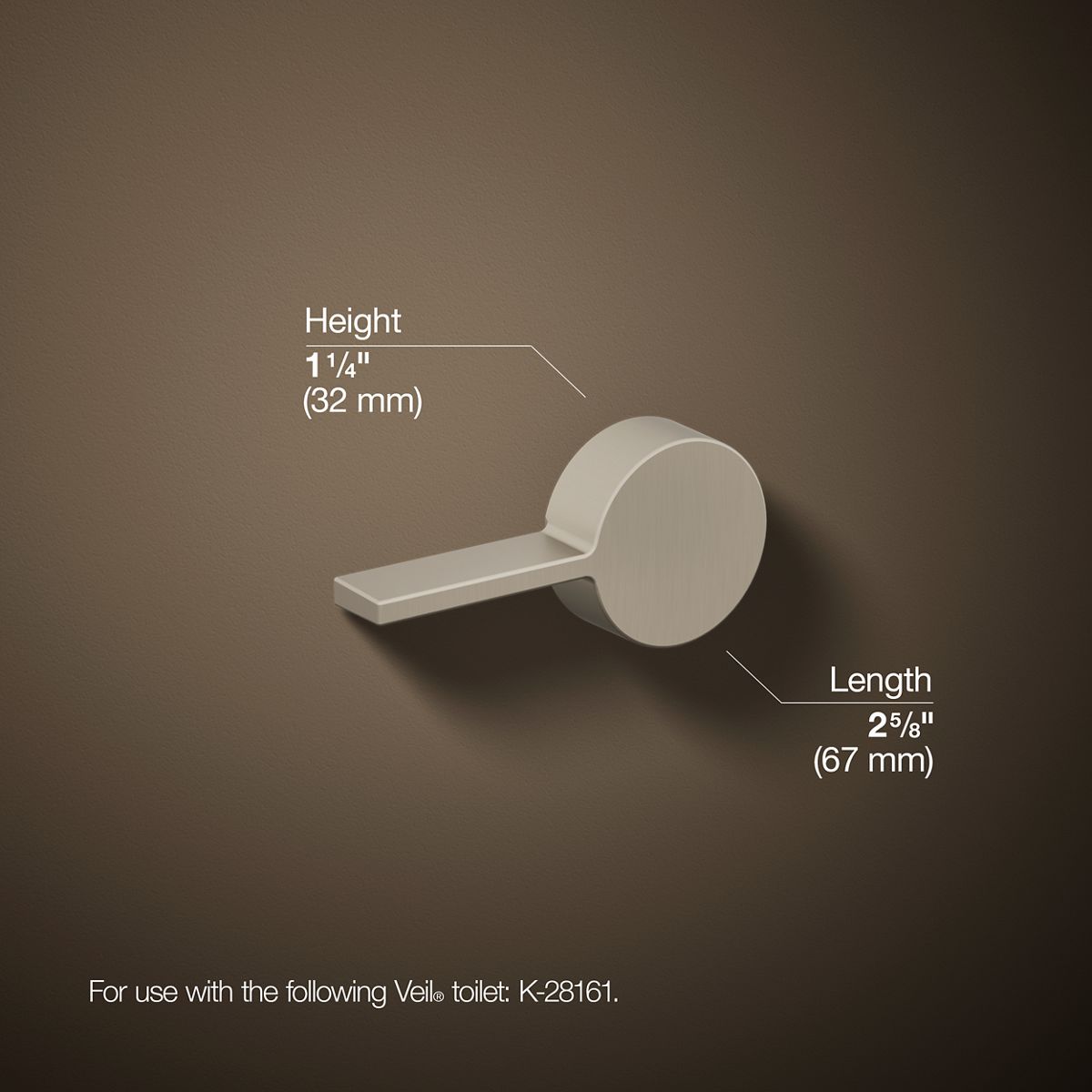 Veil® Left-hand trip lever