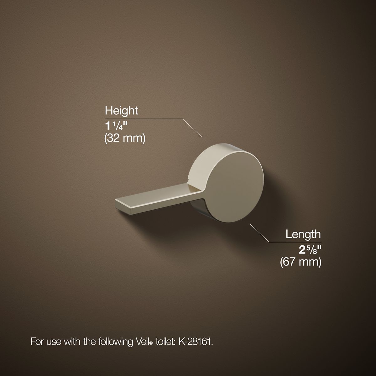 Veil® Left-hand trip lever