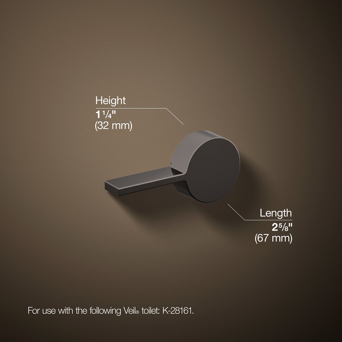 Veil® Left-hand trip lever