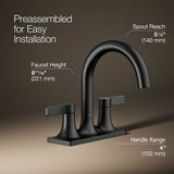 Venza® Centerset bathroom sink faucet, 0.5 gpm