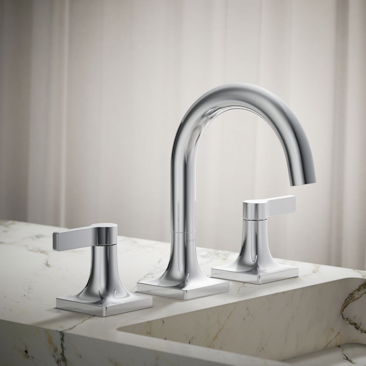 Venza® Widespread bathroom sink faucet, 0.5 gpm
