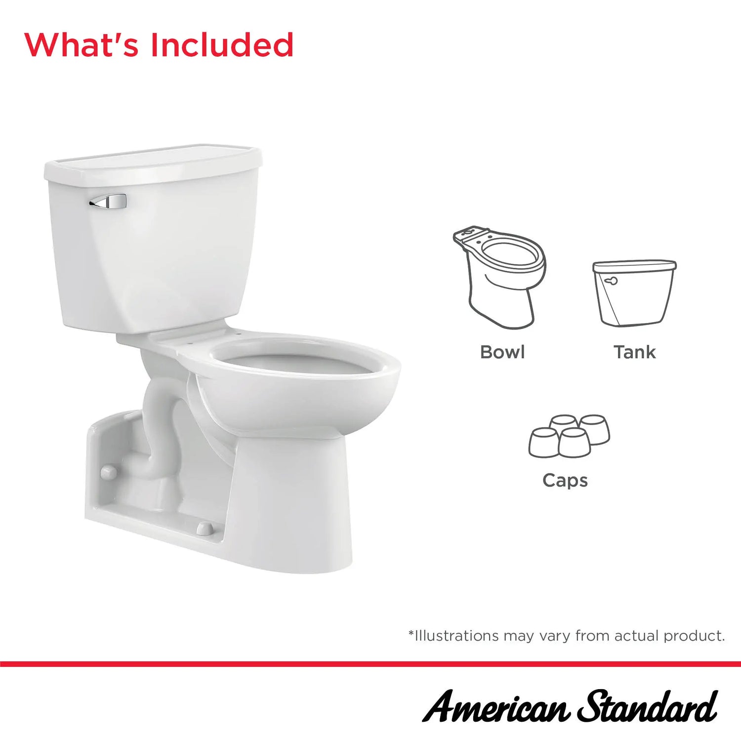 Yorkville® Two-Piece Pressure Assist 1.1 gpf/4.2 Lpf Chair Height Back Outlet Elongated EverClean® Toilet