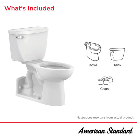 Yorkville® Two-Piece Pressure Assist 1.1 gpf/4.2 Lpf Chair Height Back Outlet Elongated EverClean® Toilet