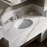 Serif® 20-3/4" oval undermount bathroom sink, no overflow