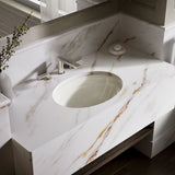 Serif® 20-3/4" oval undermount bathroom sink, no overflow
