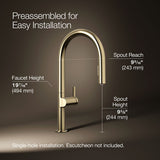 Components® Touchless pull-down kitchen sink faucet with two-function sprayhead