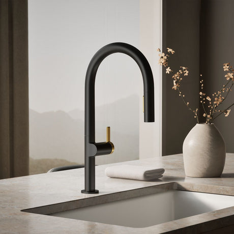 Components® Touchless pull-down kitchen sink faucet with two-function sprayhead
