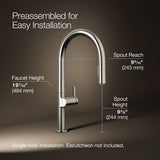 Components® Touchless pull-down kitchen sink faucet with two-function sprayhead