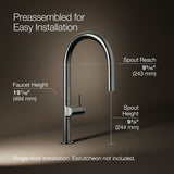 Components® Touchless pull-down kitchen sink faucet with two-function sprayhead