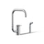 Components® Single-handle kitchen sink faucet with two-function extended-reach spout and side sprayer