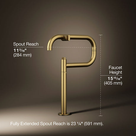 Components® Deck-mount pot filler