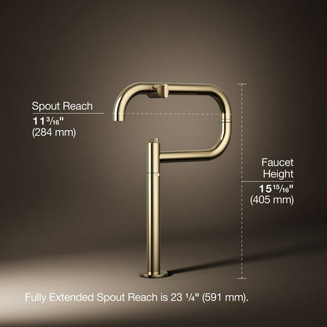 Components® Deck-mount pot filler