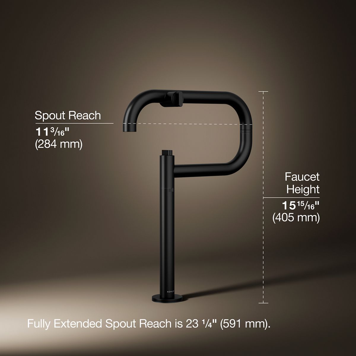 Components® Deck-mount pot filler