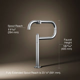 Components® Deck-mount pot filler