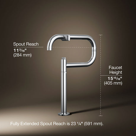 Components® Deck-mount pot filler