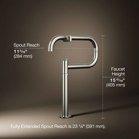 Components® Deck-mount pot filler