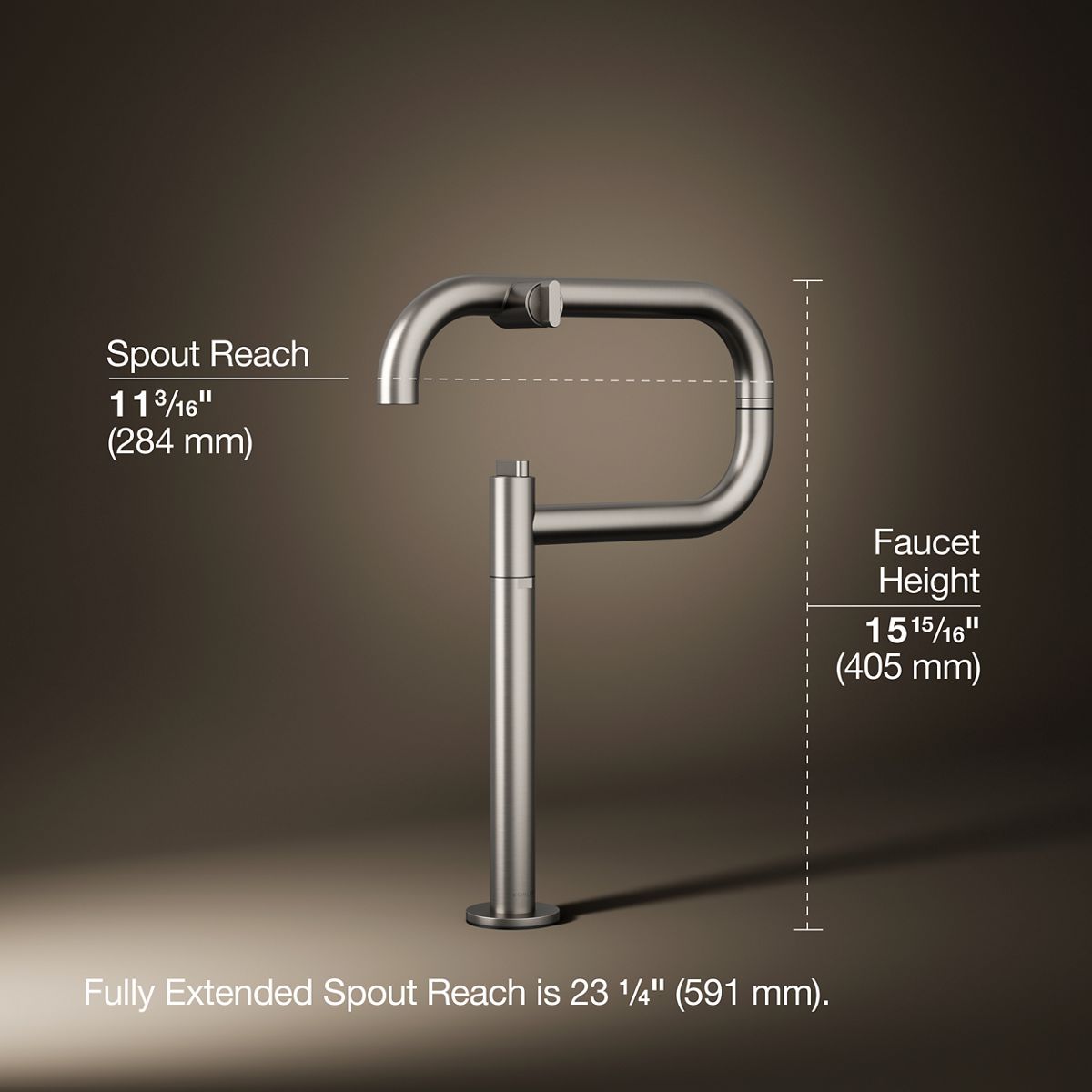 Components® Deck-mount pot filler
