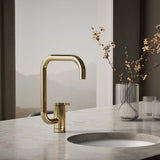 Components® Single-handle bar sink faucet with two-function extended-reach spout