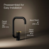 Components® Single-handle bar sink faucet with two-function extended-reach spout