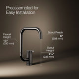 Components® Single-handle bar sink faucet with two-function extended-reach spout