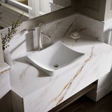DemiLav® 18-1/4" rectangular vessel bathroom sink, no overflow
