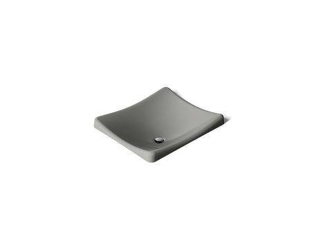 DemiLav® 18-1/4" rectangular vessel bathroom sink, no overflow