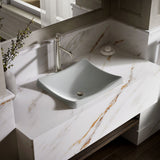 DemiLav® 18-1/4" rectangular vessel bathroom sink, no overflow