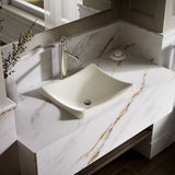 DemiLav® 18-1/4" rectangular vessel bathroom sink, no overflow