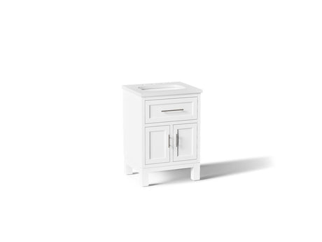 Quo® 24" bathroom vanity cabinet with sink and quartz top