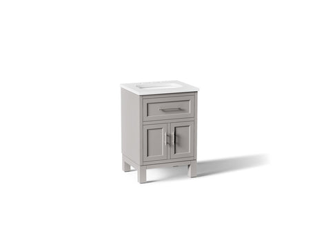 Quo® 24" bathroom vanity cabinet with sink and quartz top