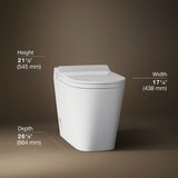 Leap™ One-piece elongated smart toilet, dual-flush