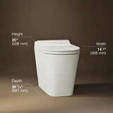 Leap™ One-piece elongated smart toilet, dual-flush