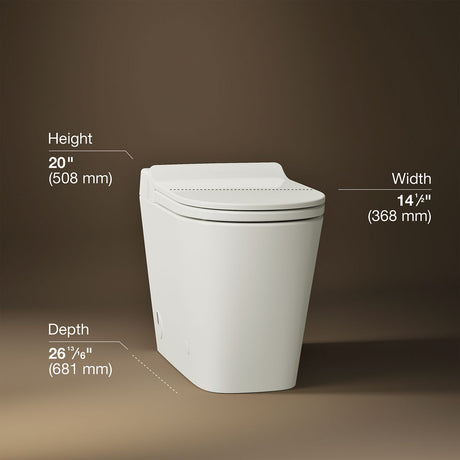 Leap™ One-piece elongated smart toilet, dual-flush