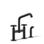 Billet® Two-hole bridge kitchen sink faucet with side sprayer