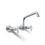 Billet® Two-hole wall-mount bridge kitchen sink faucet