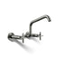 Billet® Two-hole wall-mount bridge kitchen sink faucet