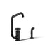 Billet® Single-handle bar sink faucet with two-function extended-reach spout and side sprayer