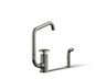 Billet® Single-handle bar sink faucet with two-function extended-reach spout and side sprayer
