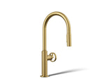 Billet® Pull-down kitchen sink faucet with two-function sprayhead