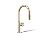 Billet® Pull-down kitchen sink faucet with two-function sprayhead