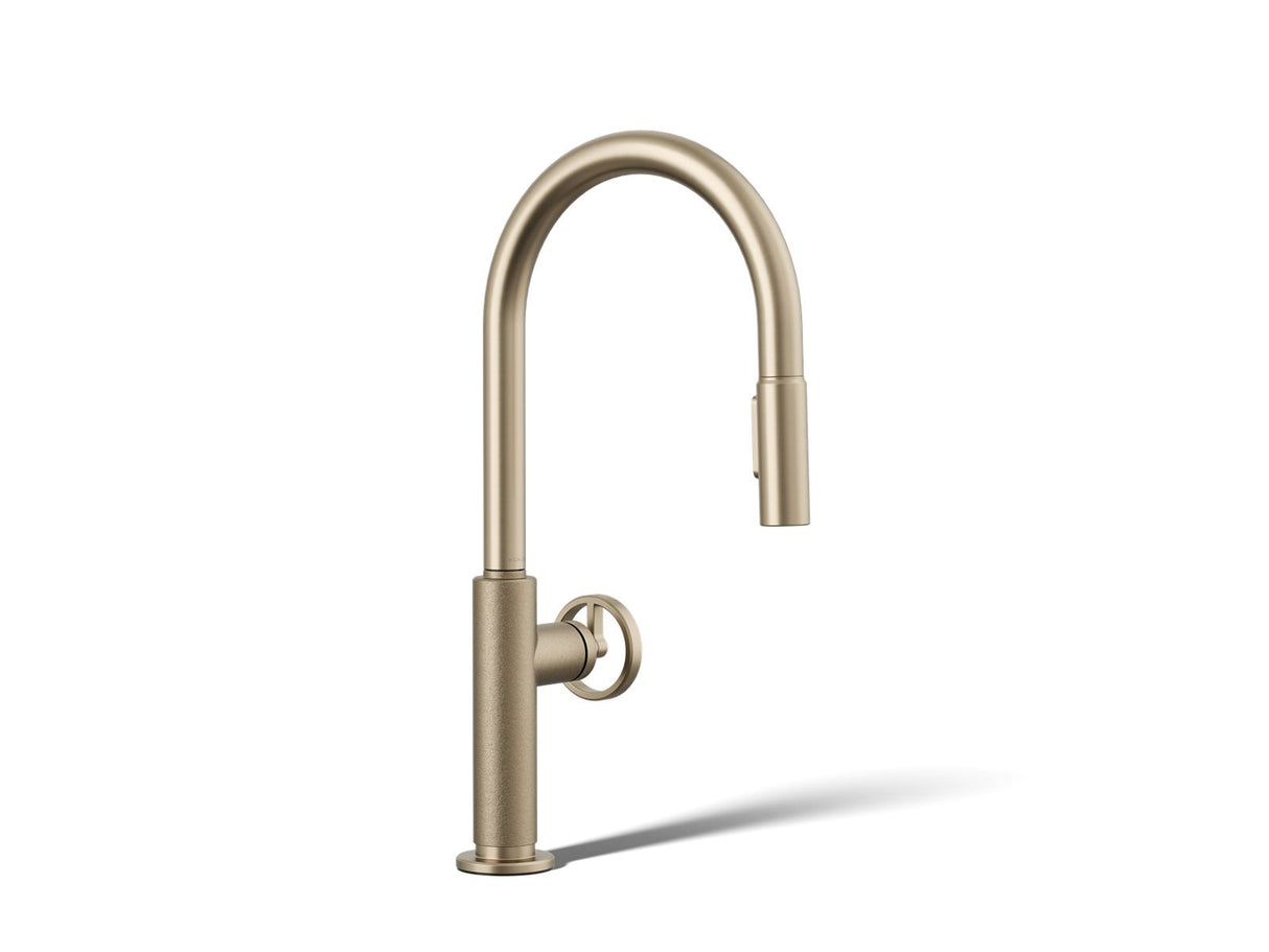 Billet® Pull-down kitchen sink faucet with two-function sprayhead