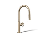 Billet® Pull-down kitchen sink faucet with two-function sprayhead