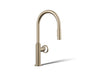 Billet® Pull-down kitchen sink faucet with two-function sprayhead