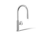 Billet® Pull-down kitchen sink faucet with two-function sprayhead