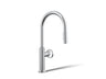 Billet® Pull-down kitchen sink faucet with two-function sprayhead