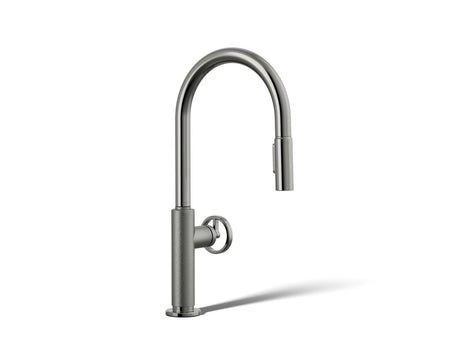 Billet® Pull-down kitchen sink faucet with two-function sprayhead